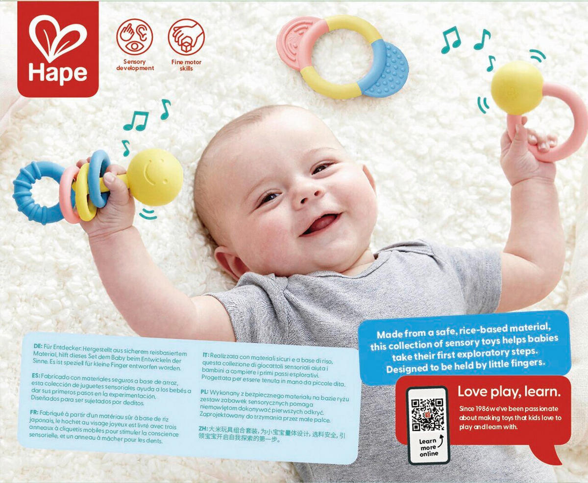 BEIßRING - Multicolor, Basics, Naturmaterialien (0,3kg) - Hape
