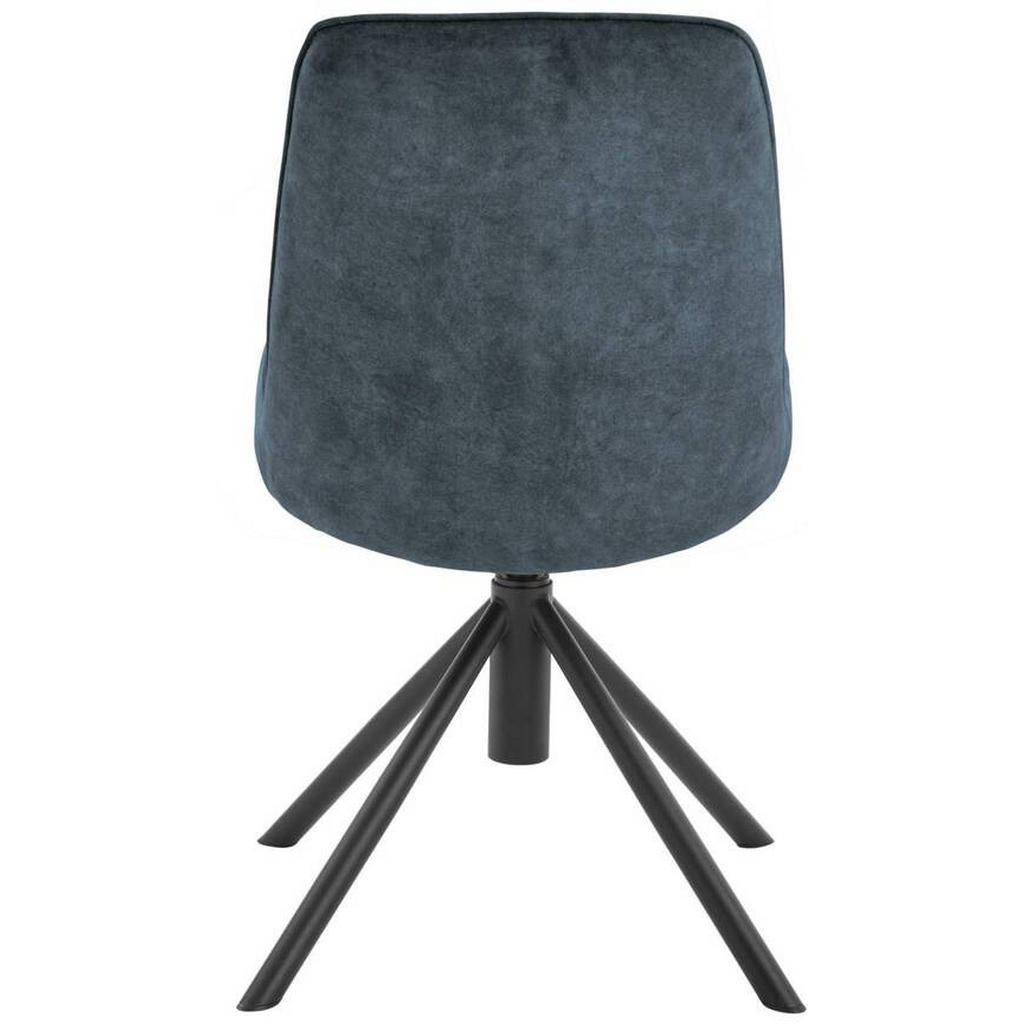 Thumbnail - Novel Stuhl, Schwarz, Petrol, Metall, Textil, konisch, A-Form, 49x88x64 cm, Stoffauswahl, Typenauswahl, Sitzfläche 360° ...