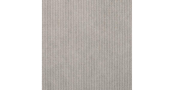 HOCKER in Textil Hellgrau  - Hellgrau/Schwarz, Design, Kunststoff/Textil (43/50/43cm) - Novel