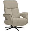 RELAXSESSEL in Textil Beige  - Beige/Schwarz, Design, Textil/Metall (78/101/88cm) - Welnova