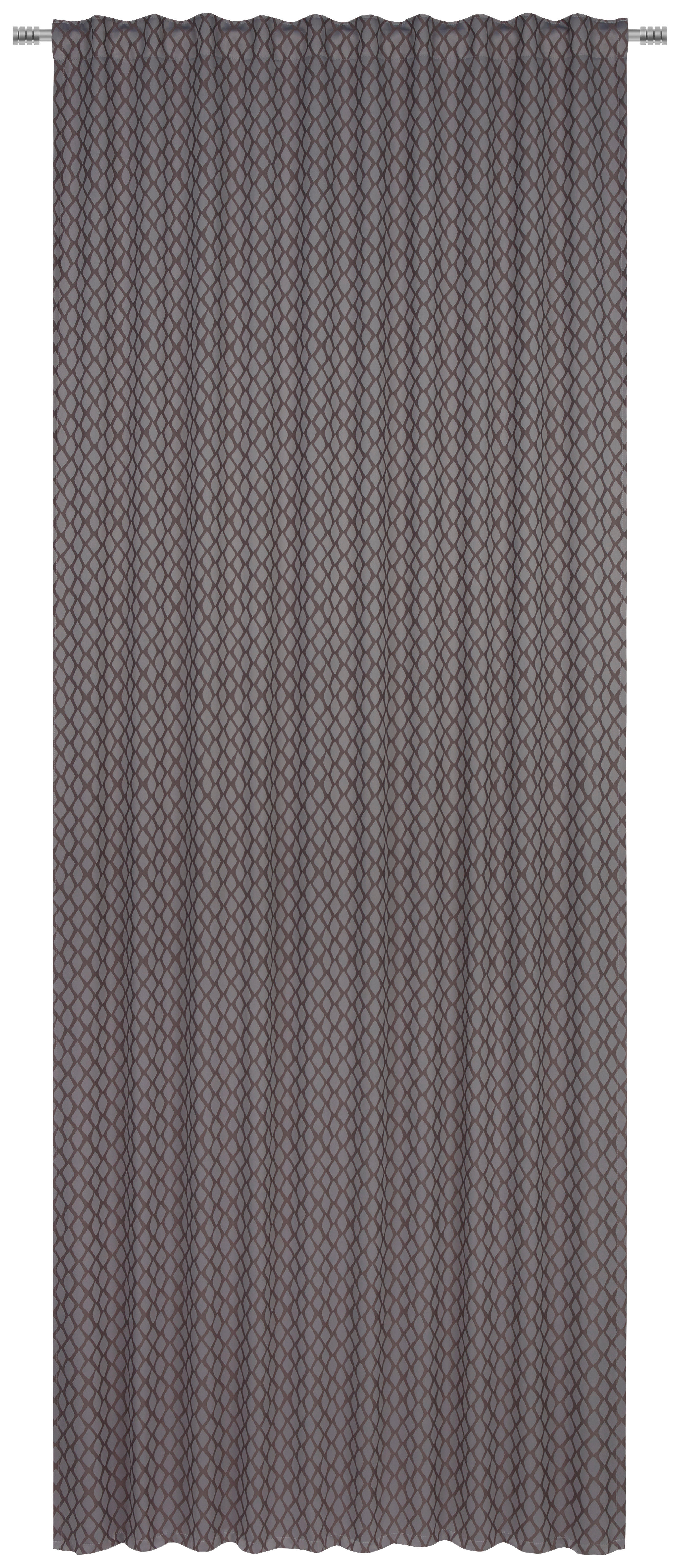 GARDINLÄNGD ej transparent  - mörkgrå, Klassisk, textil (140/260cm) - Dieter Knoll