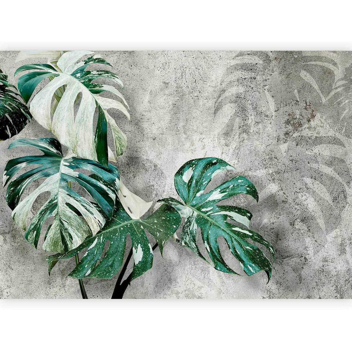 FOTOTAPET 100/70 cm  - grön/gråvit, Lifestyle, textil (100/70cm) - artgeist