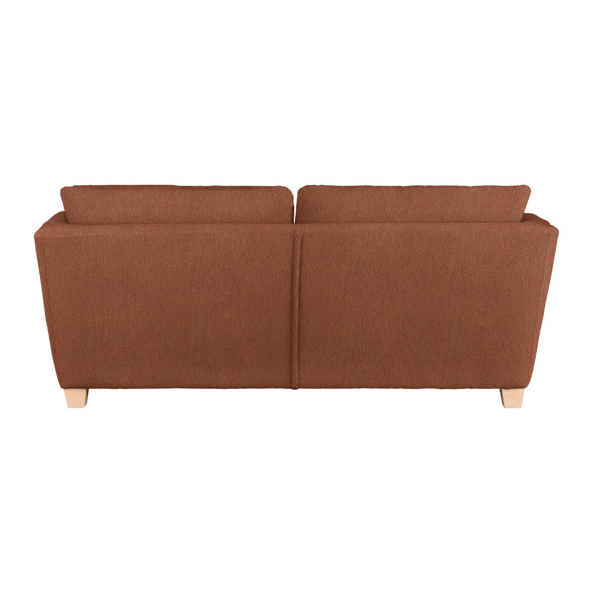 3-SITS SOFFA i chenille kopparfärgad  - naturfärgad/kopparfärgad, trä/textil (216/70-85/95cm) - MID.YOU
