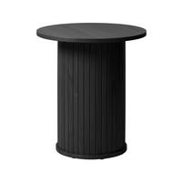 SIDOBORD i trämaterial 50/50/55 cm  - svart/ekfärgad, Trend, trämaterial (50/50/55cm) - home24