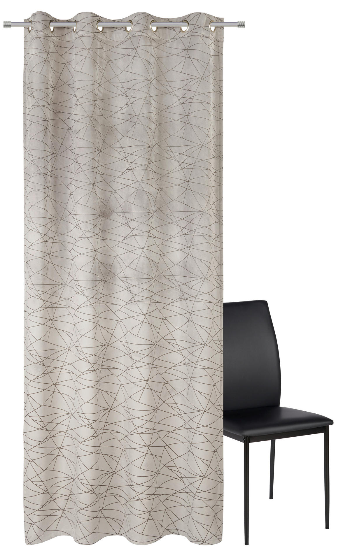 ÖSENVORHANG blickdicht  - Taupe, Design, Textil (140/260cm) - Dieter Knoll