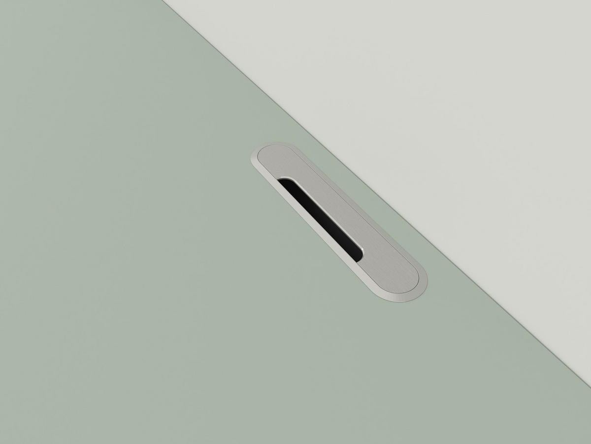 NÍZKA KOMODA, zelená, 180/36,7/42 cm - zelená, Design, kompozitné drevo (180/36,7/42cm) - Hom`in