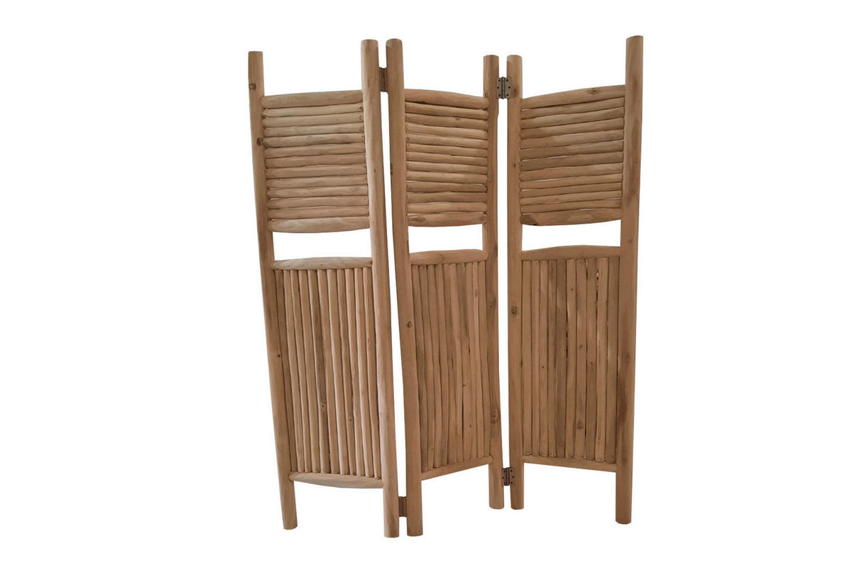 PARAVENT mit 3  Flügel - Naturfarben, Natur, Holz (275/180/21cm) - Livetastic