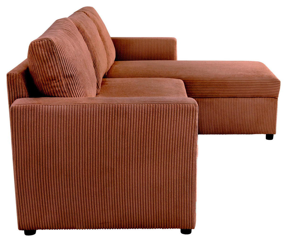ECKSOFA Terracotta  - Terracotta, Basics, Holz/Kunststoff (215/145cm) - MID.YOU