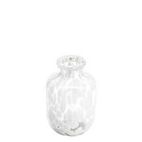 VÁZA 15 cm  - fehér, Basics, üveg (10/15cm) - Ambia Home