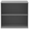 AKTENREGAL Grau  - Grau, KONVENTIONELL, Holzwerkstoff (80/76,5/43cm) - Moderano