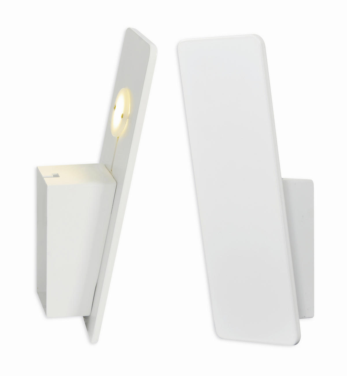 LED-WANDLEUCHTE Stan 7,5/22 cm  - Weiß, Design, Metall (7,5/22cm) - Näve