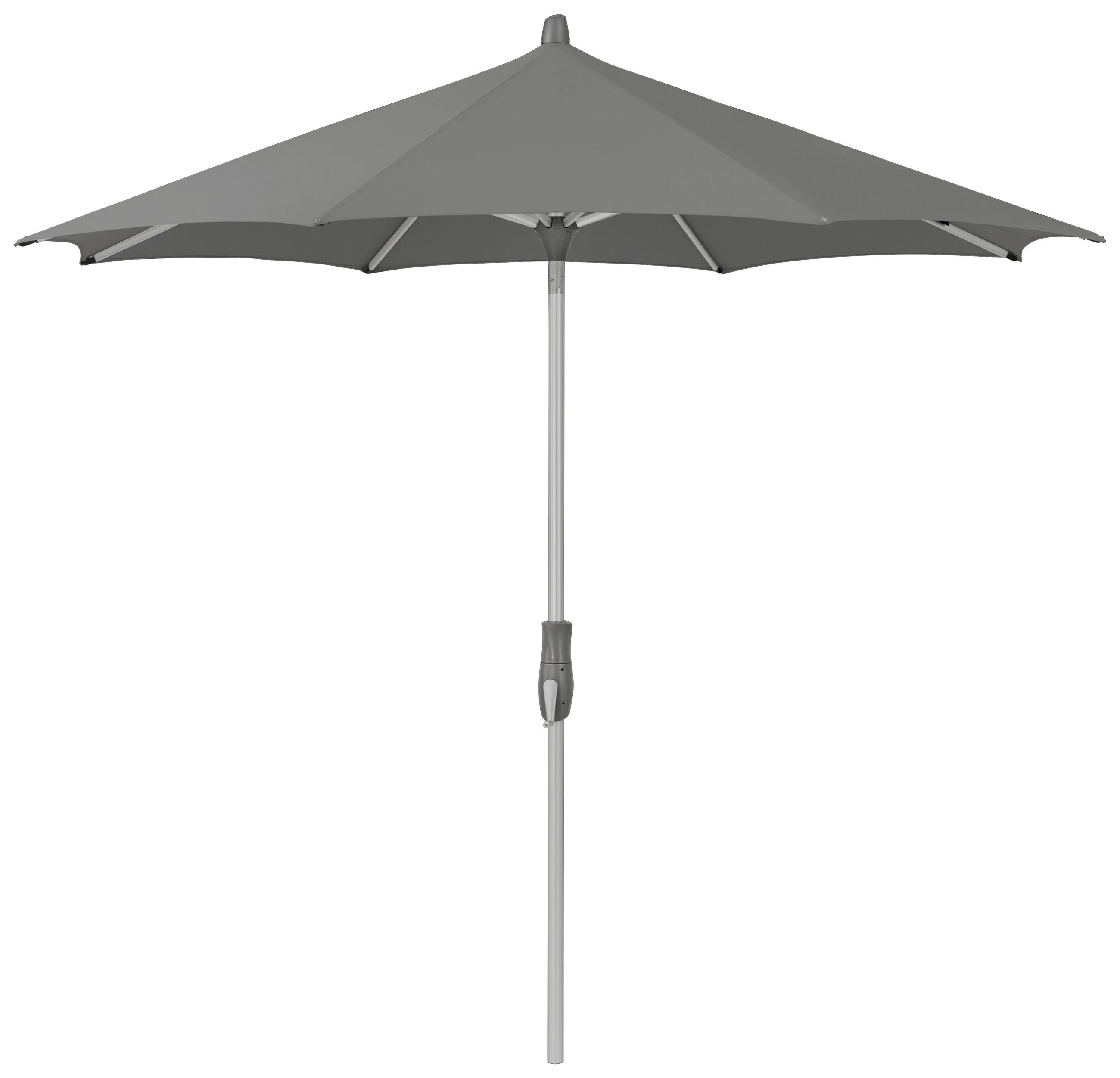 SONNENSCHIRM 330 cm Anthrazit  - Dunkelgrau/Anthrazit, KONVENTIONELL, Textil/Metall (330/330cm) - Glatz