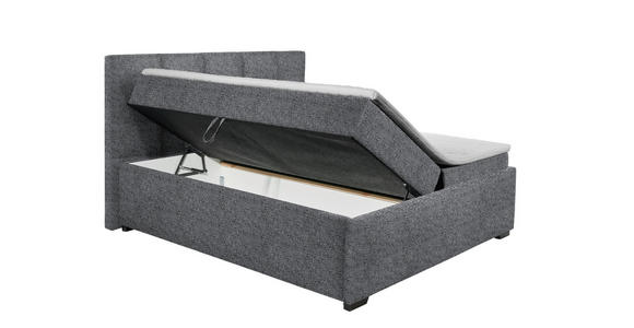 POLSTERBETT Matratze, Bettkasten, Topper Dunkelgrau 180/200 cm - Dunkelgrau/Graphitfarben, KONVENTIONELL, Kunststoff/Textil (180/200cm) - Esposa