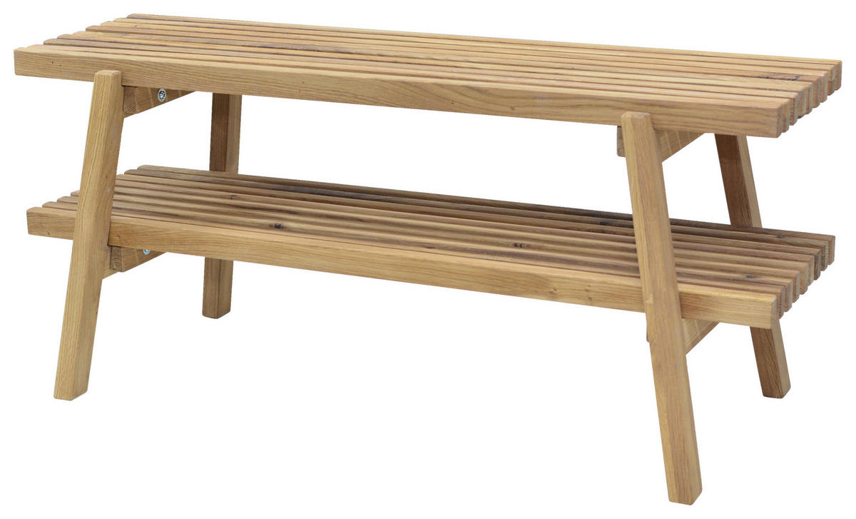 KLUPA ZA PREDSOBLJE  boje hrasta  drvo  - boje hrasta, Natur, drvo (100/45/40cm)