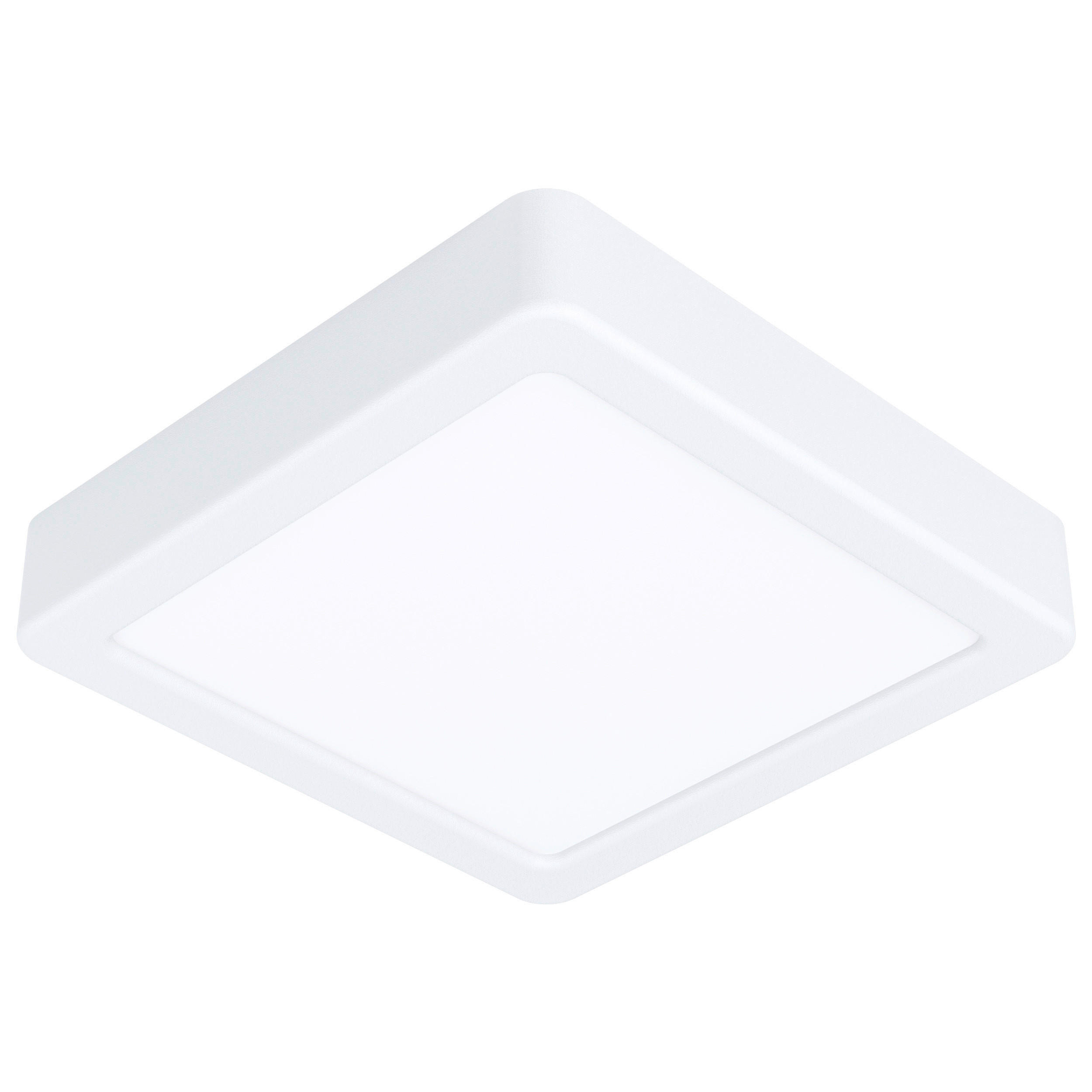 LED-DECKENLEUCHTE Fueva 16/16/2,8 cm   - Weiß, Basics, Kunststoff/Metall (16/16/2,8cm) - Novel