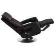 RELAXSESSEL in Leder Dunkelbraun  - Edelstahlfarben/Dunkelbraun, Design, Leder/Metall (78/112/85cm) - Cantus