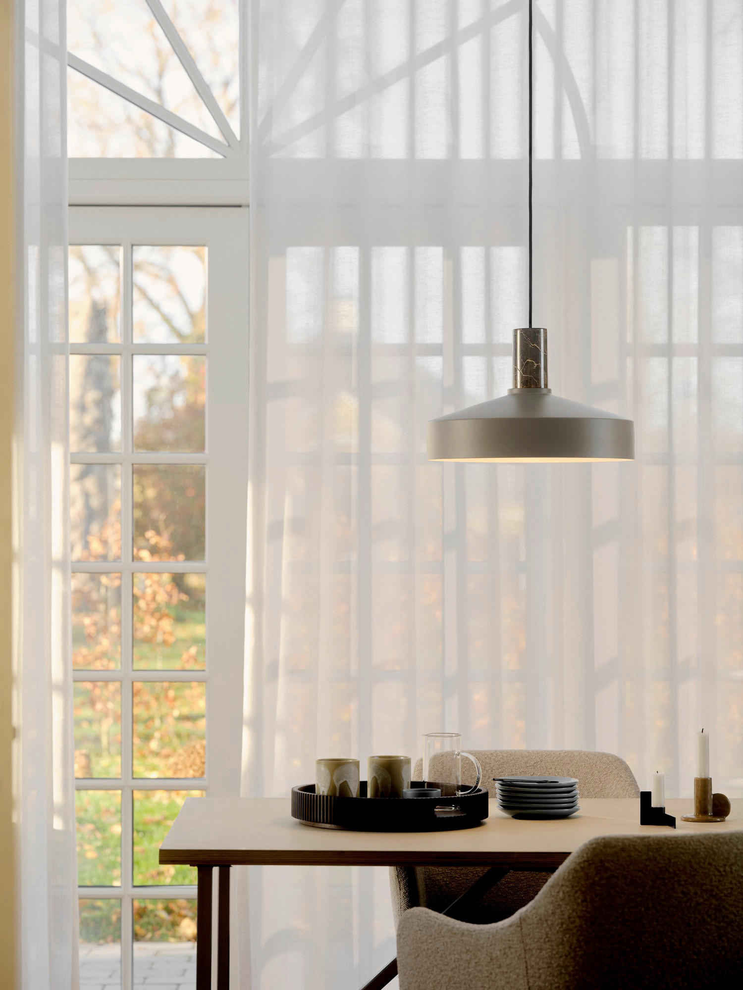 HÄNGELEUCHTE 37,5/13 cm  - Hellbraun, Trend, Metall (37,5/13cm) - Nordlux