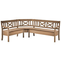 ECKBANK 213/170 cm Laugenfarbig Kiefer massiv   - Laugenfarbig, ROMANTIK / LANDHAUS, Holz (213/170cm) - Boxxx