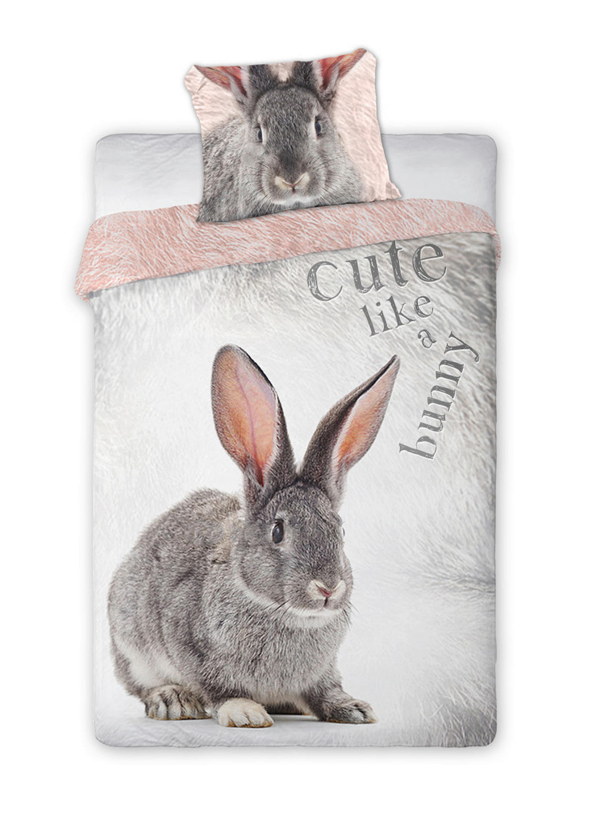 OTROŠKA POSTELJNINA 140/200 cm renforcé svetlo siva  - svetlo siva, Basics, tekstil (140/200cm)