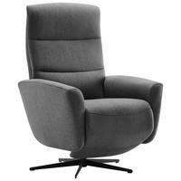 RELAXSESSEL in Textil Dunkelgrau  - Dunkelgrau/Schwarz, Design, Textil/Metall (76/104/77cm) - Livetastic