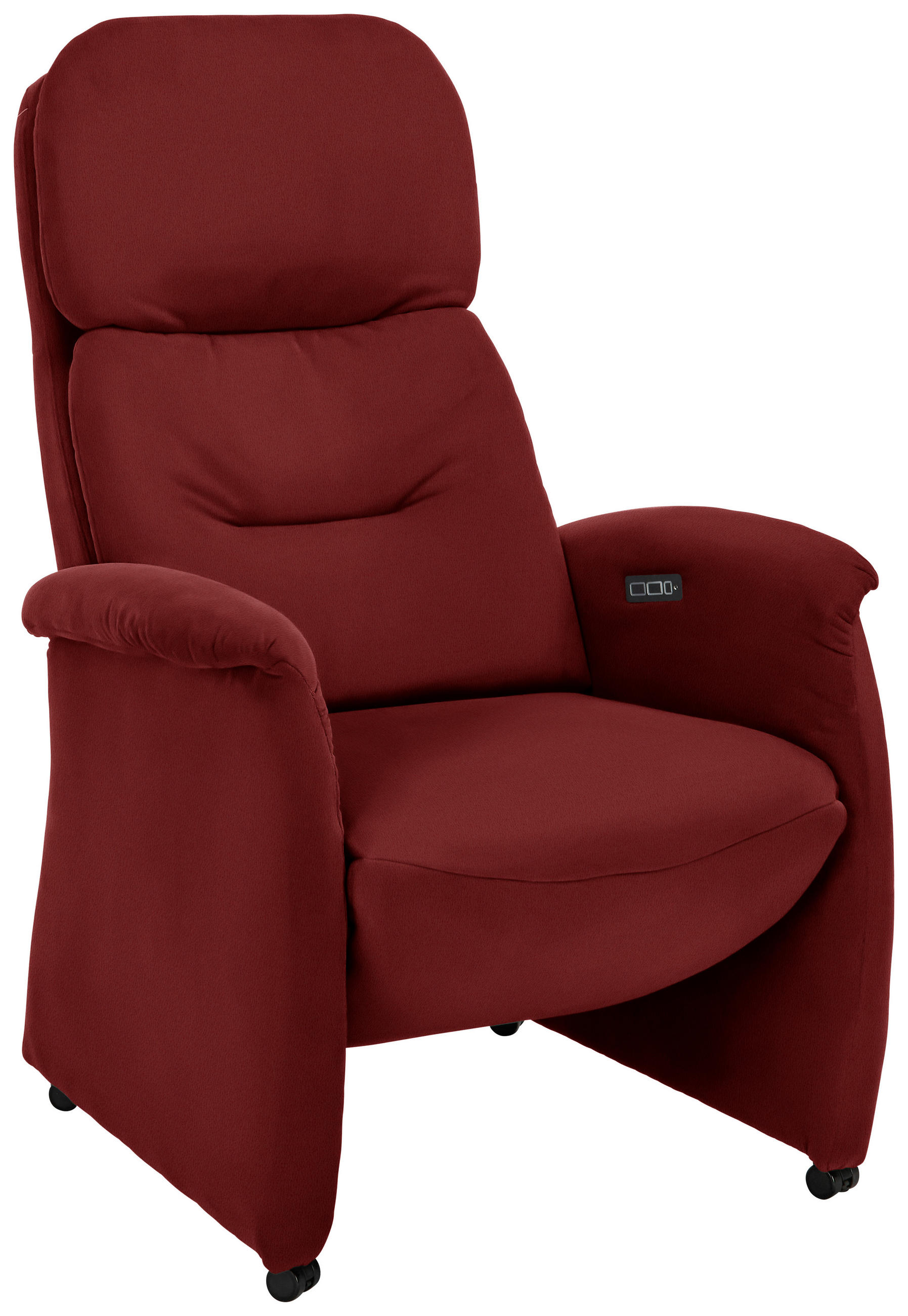 Fernsehsessel in Leder Rot