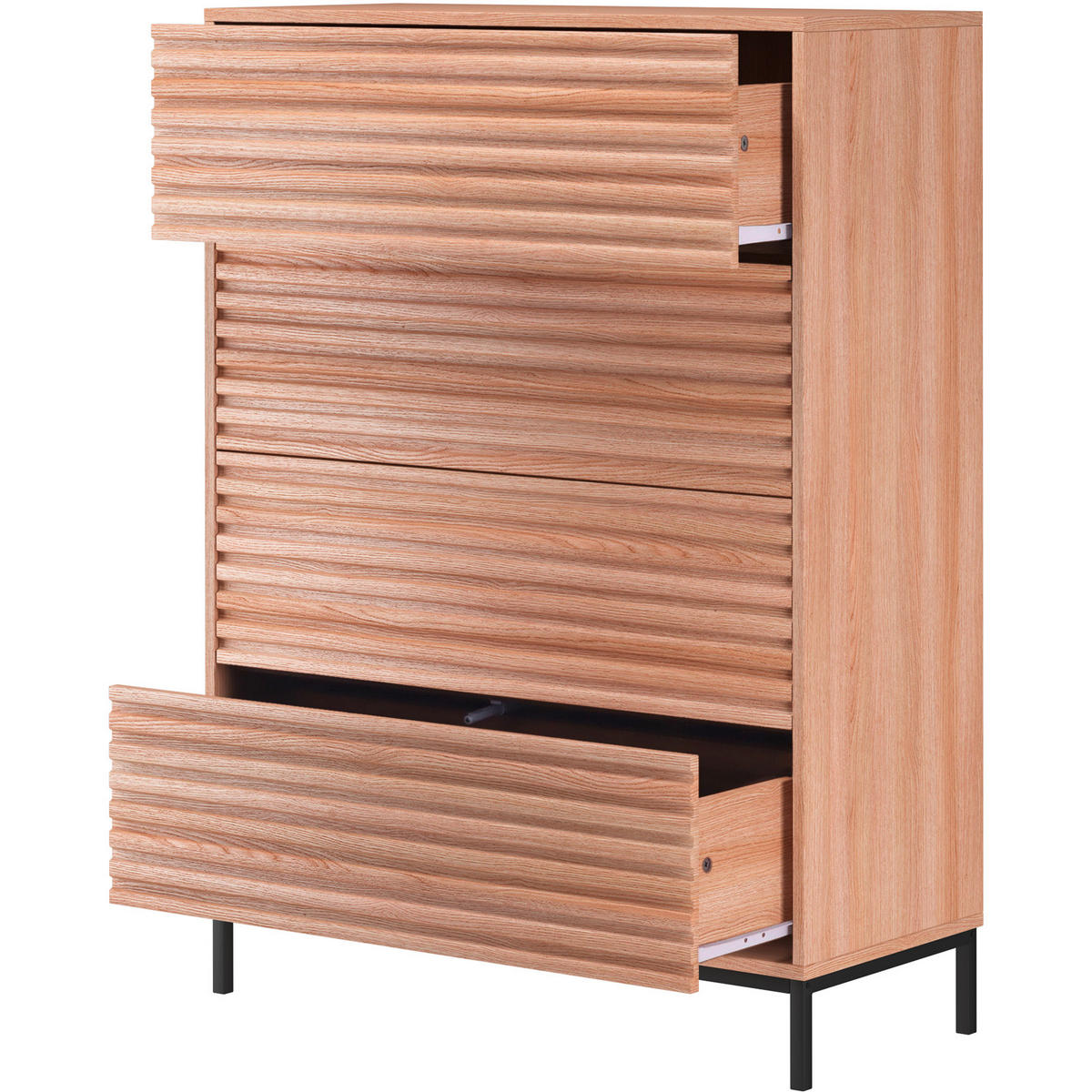 HIGHBOARD  in  - Naturfarben, Design, Holzwerkstoff/Metall (80/110/35cm) - MID.YOU