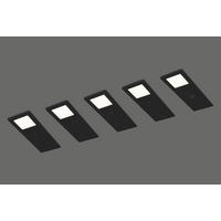 UNTERBAULEUCHTEN-SET 7/0,4/19 cm   - Schwarz, Basics, Metall (7/0,4/19cm)