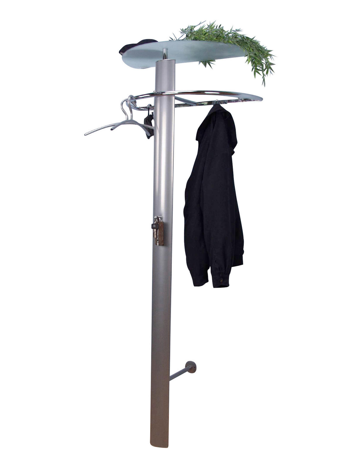 WANDGARDEROBE  in Alufarben  - Alufarben, Design, Glas/Metall (71/185/42cm) - MID.YOU