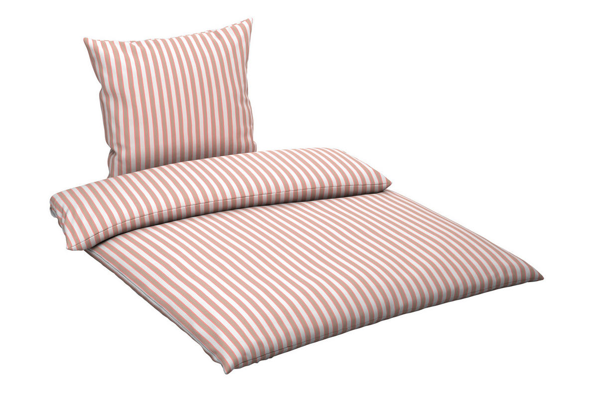 BETTWÄSCHE Renforcé 200/200 cm  - Braun/Weiß, Textil (200/200cm) - Novel