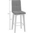 TRESENSTUHL Webstoff Eiche massiv Eichefarben, Rot - Eichefarben/Rot, Natur, Holz/Textil (41/112/54cm) - Celina Home