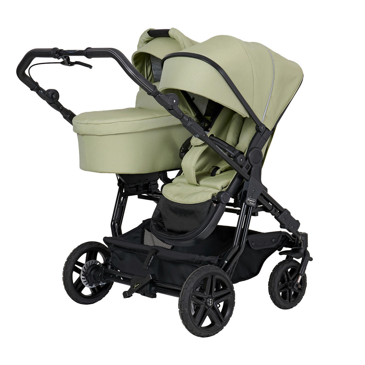 FALTTRAGETASCHE Two Select Outdoor  - Weiß/Hellgrün, Basics, Textil (79/32/22cm) - Hartan