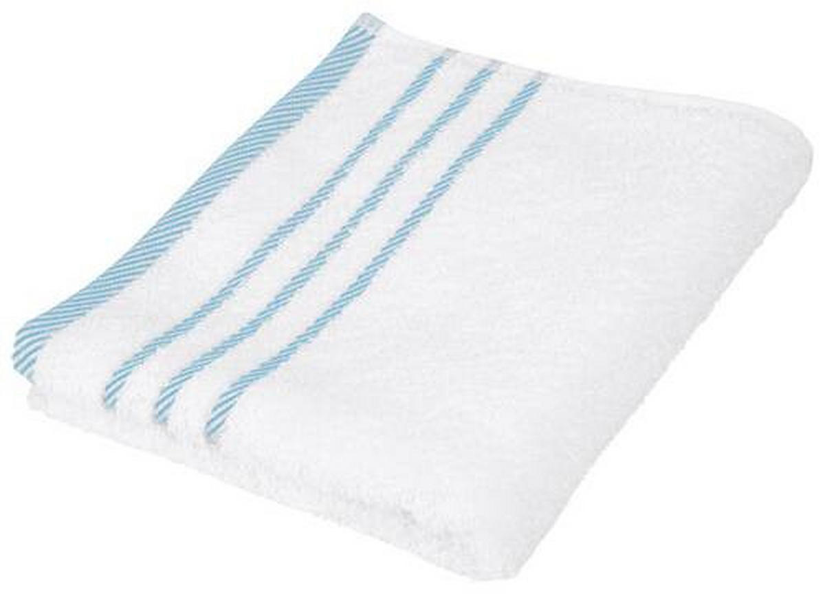 UTERÁK, 70/130 cm, biela, petrolejová - biela/petrolejová, Konventionell, textil (70/130cm) - Esposa
