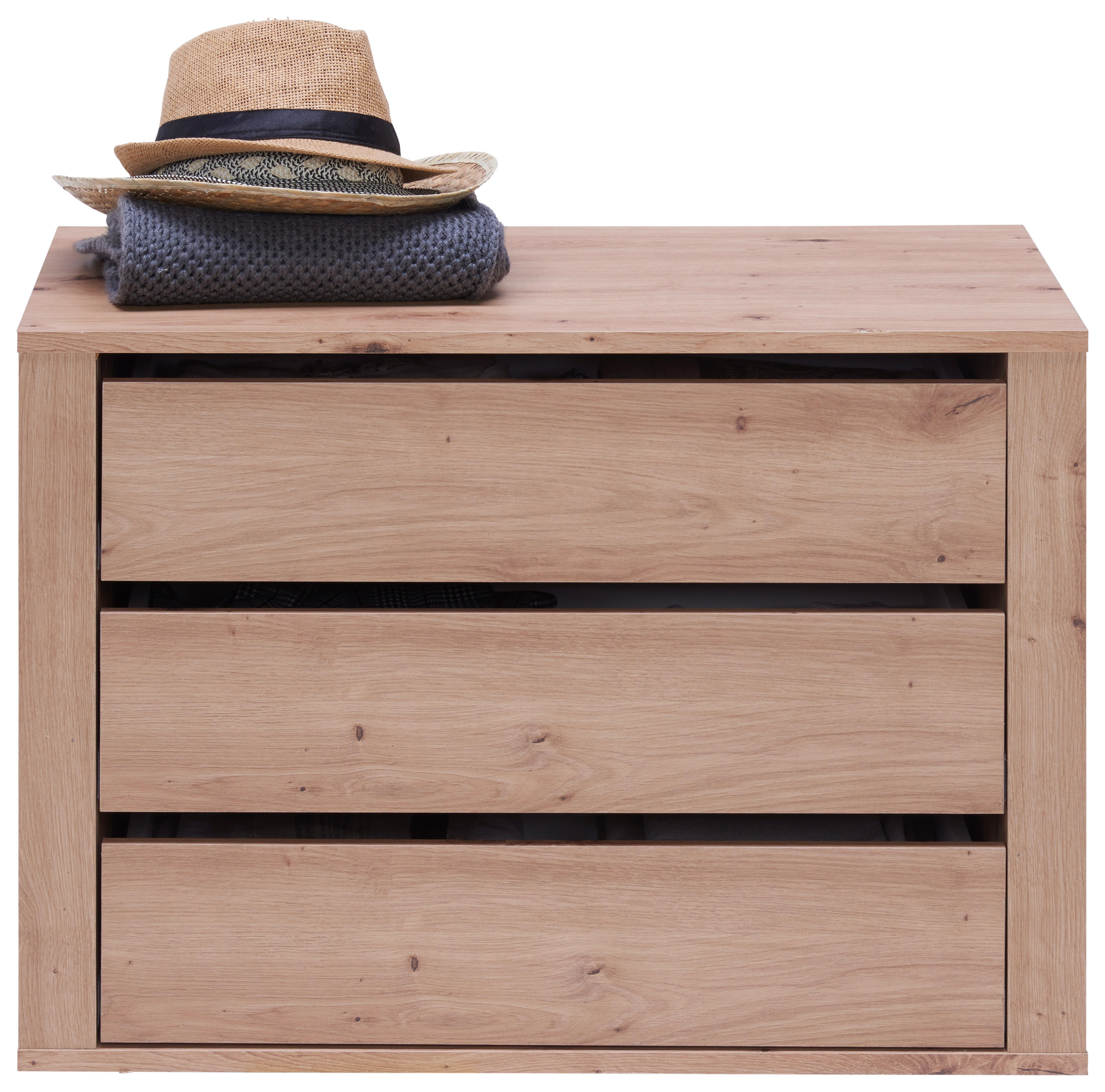 ZÁSUVKOVÝ DIEL, farba duba, 75/54/47 cm - farba duba, Natur, kompozitné drevo (75/54/47cm) - Carryhome