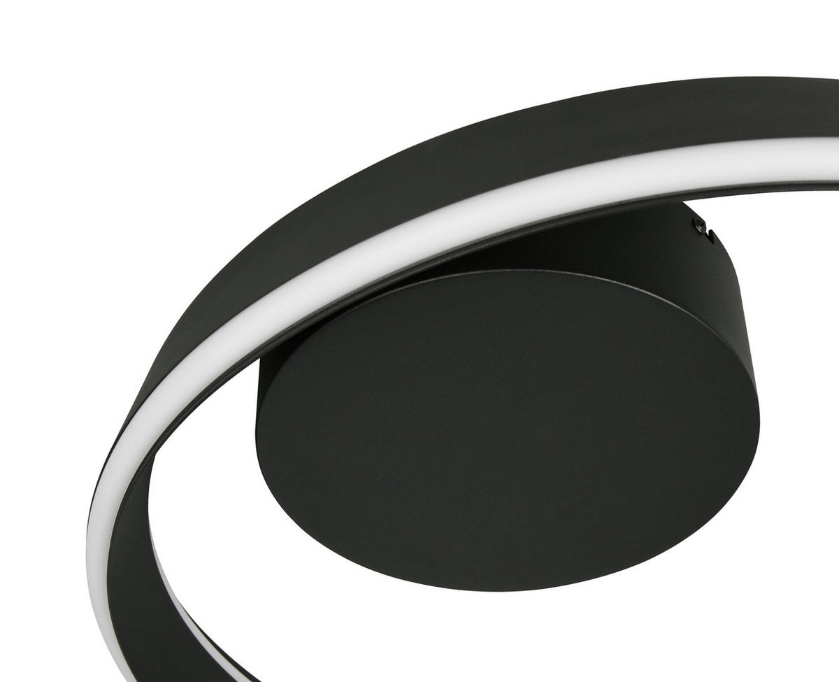 LED-DECKENLEUCHTE CIRONDA  - Schwarz, Design, Metall (59,5/26,5/58,7cm) - Cinque