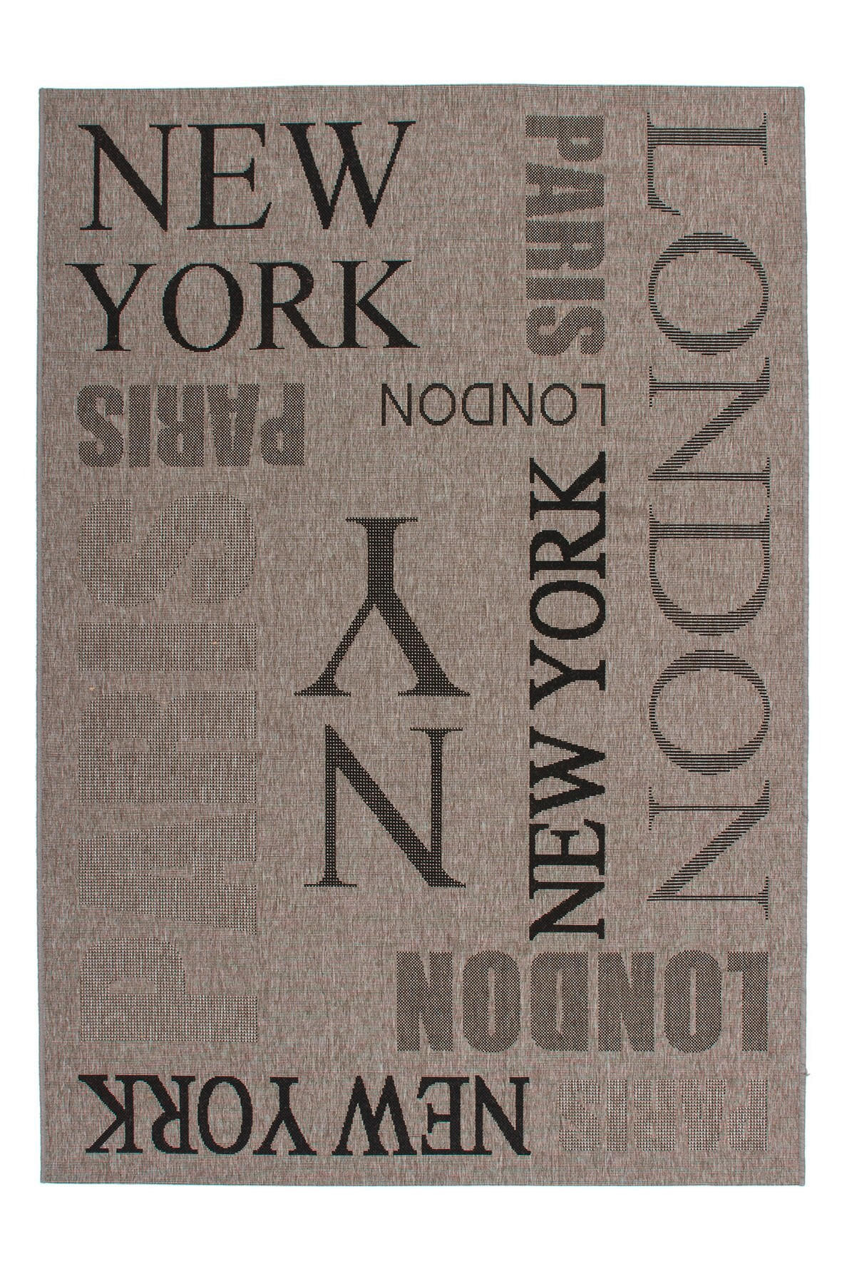 RAVNO TKANI TEPIH  srebrna     - srebrna, Osnovno, tekstil (80/150cm)