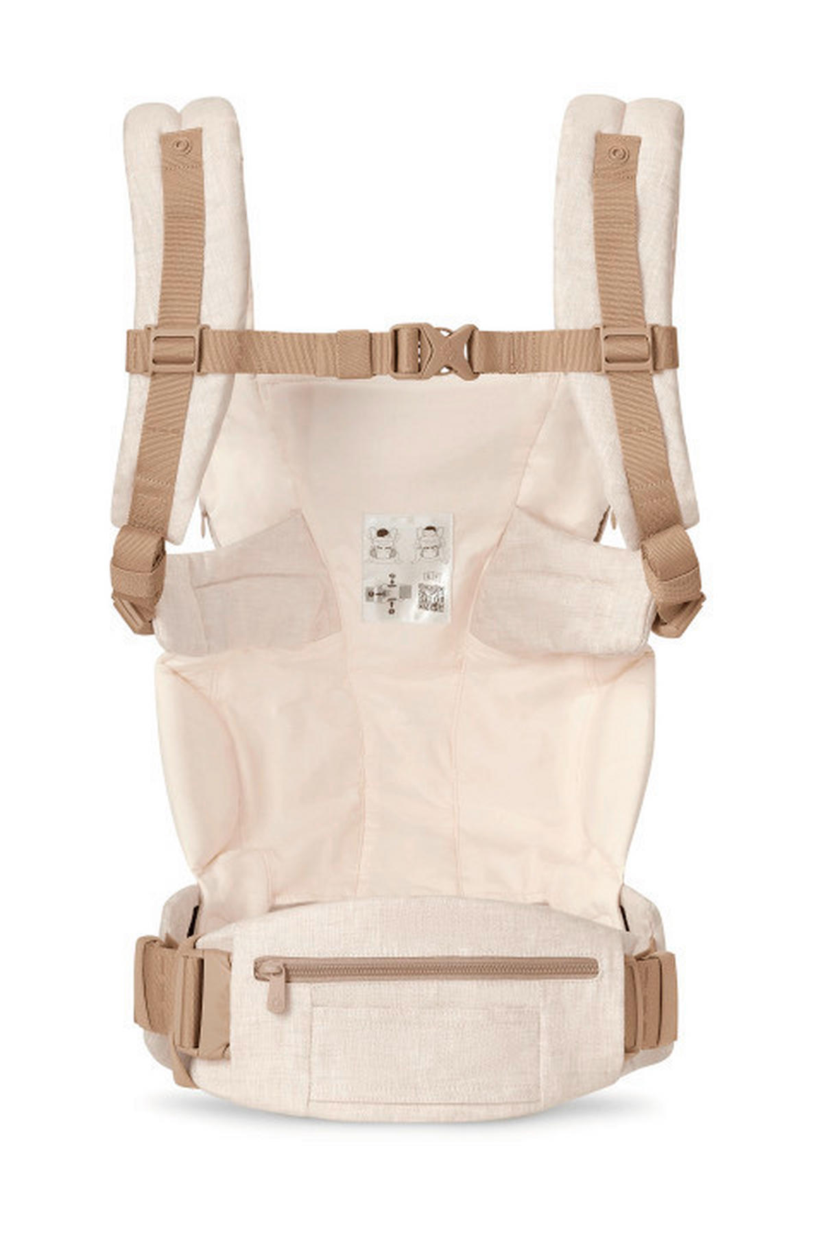KENGUR NOSILJKA  Omni Deluxe Linen  - ecru, Osnovno, tekstil (26.5/27.5/14.8cm) - Ergo Baby
