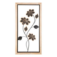 WANDDEKO    - Schwarz/Braun, Basics, Holzwerkstoff/Metall (60/30/2.5cm)