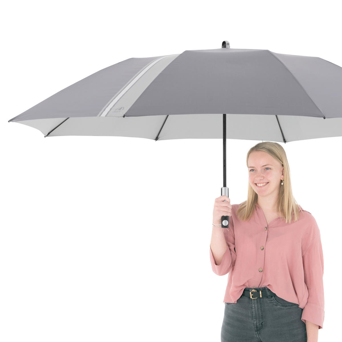 SONNENSCHIRM 156 cm Anthrazit  - Anthrazit/Grau, MODERN, Textil/Metall (156cm) - Doppler