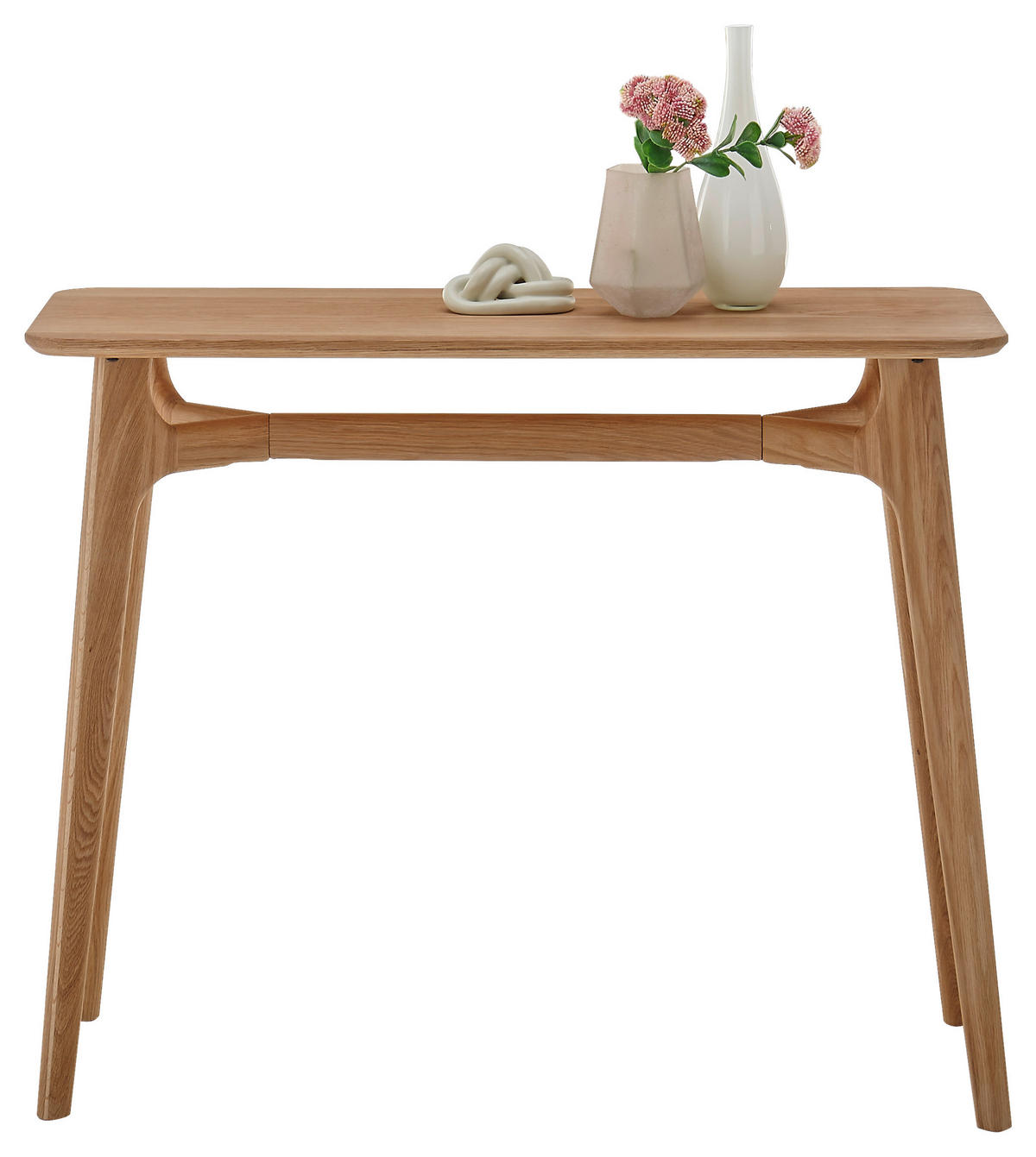 KONZOLOVÝ STOLEK, barvy dubu, dřevo, 100/35/80 cm - barvy dubu, Basics, dřevo (100/35/80cm)