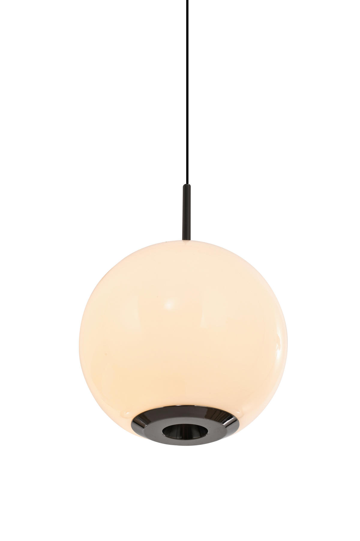 LED-HÄNGELEUCHTE Luberon 12/150/12 cm  - Schwarzchrom, Design, Glas/Kunststoff (12/150/12cm)