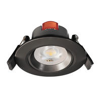 LED-EINBAUSPOT - Schwarz, Konventionell, Kunststoff (8,5/8,5/4,4cm)