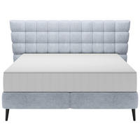 POSTEL BOXSPRING, 180/200 cm, šedá - šedá/černá, Design, dřevo/kompozitní dřevo (180/200cm) - Esposa