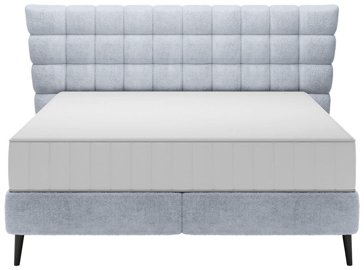 POSTEL BOXSPRING, 180/200 cm, šedá - šedá/černá, Design, dřevo/kompozitní dřevo (180/200cm) - Esposa