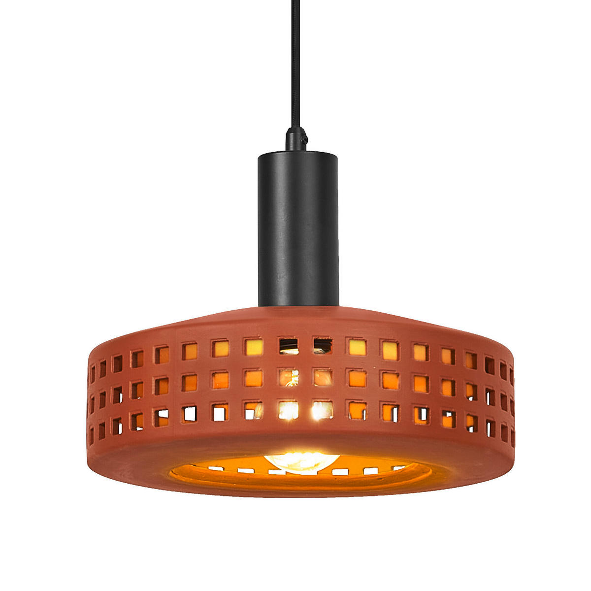 PENDELLEUCHTE 26/150 cm  - Braun, Design, Stein/Metall (26/150cm) - Ledvance