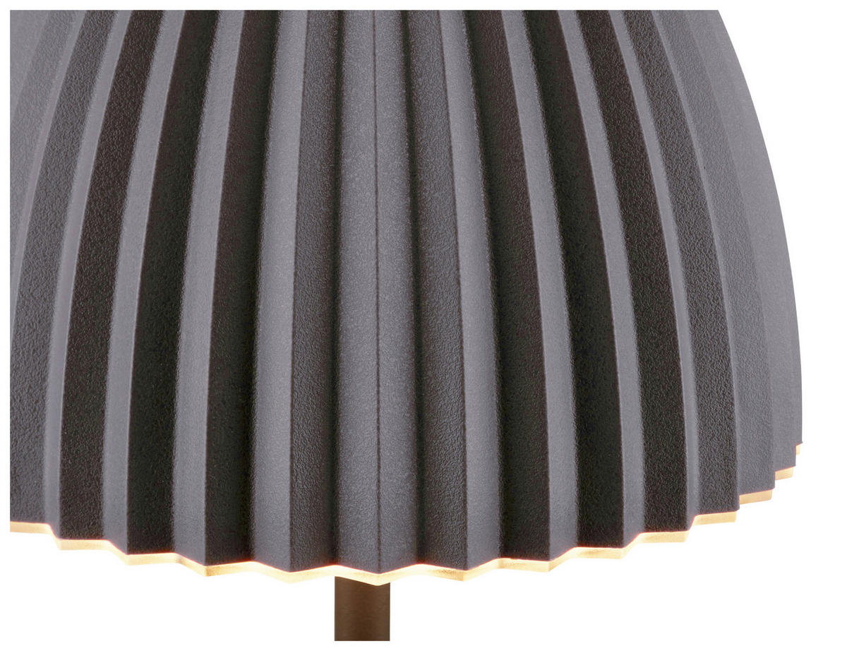 AKKU-TISCHLEUCHTE 14,5/36,5 cm  - Schwarz, Basics, Kunststoff/Metall (14,5/36,5cm)