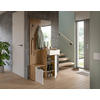 HALLMÖBEL 4 delar  i 88/195/35 cm  - vit/ek Artisan, Design, trämaterial/glas (88/195/35cm) - Best Price
