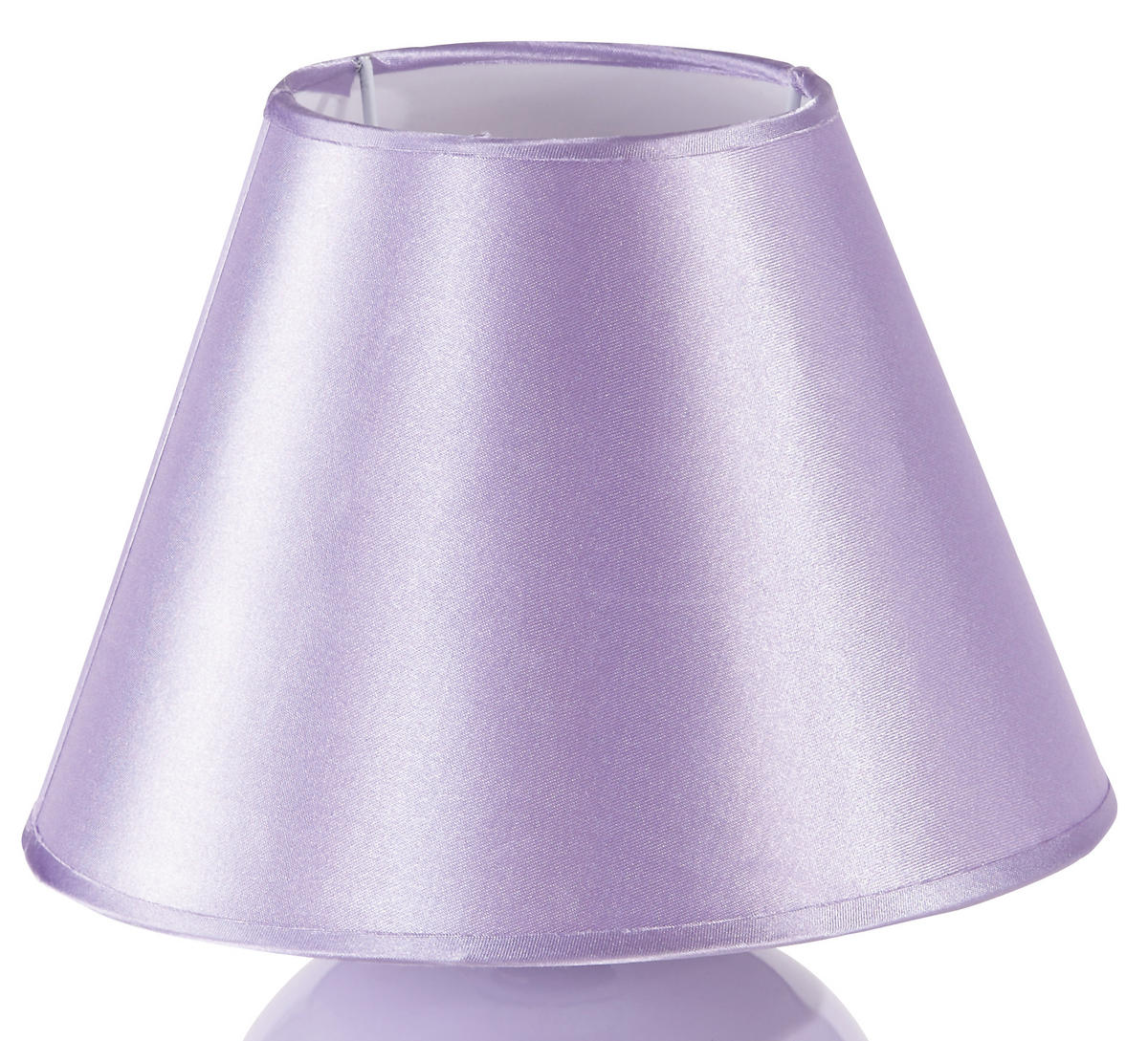 STOLNÍ LAMPA, 18/23 cm  - šeříková, Konvenční, textil/keramika (18/23cm) - Ondega