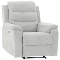 RELAXSESSEL Webstoff    - Hellgrau/Schwarz, KONVENTIONELL, Kunststoff/Textil (92/102/93cm) - P & B