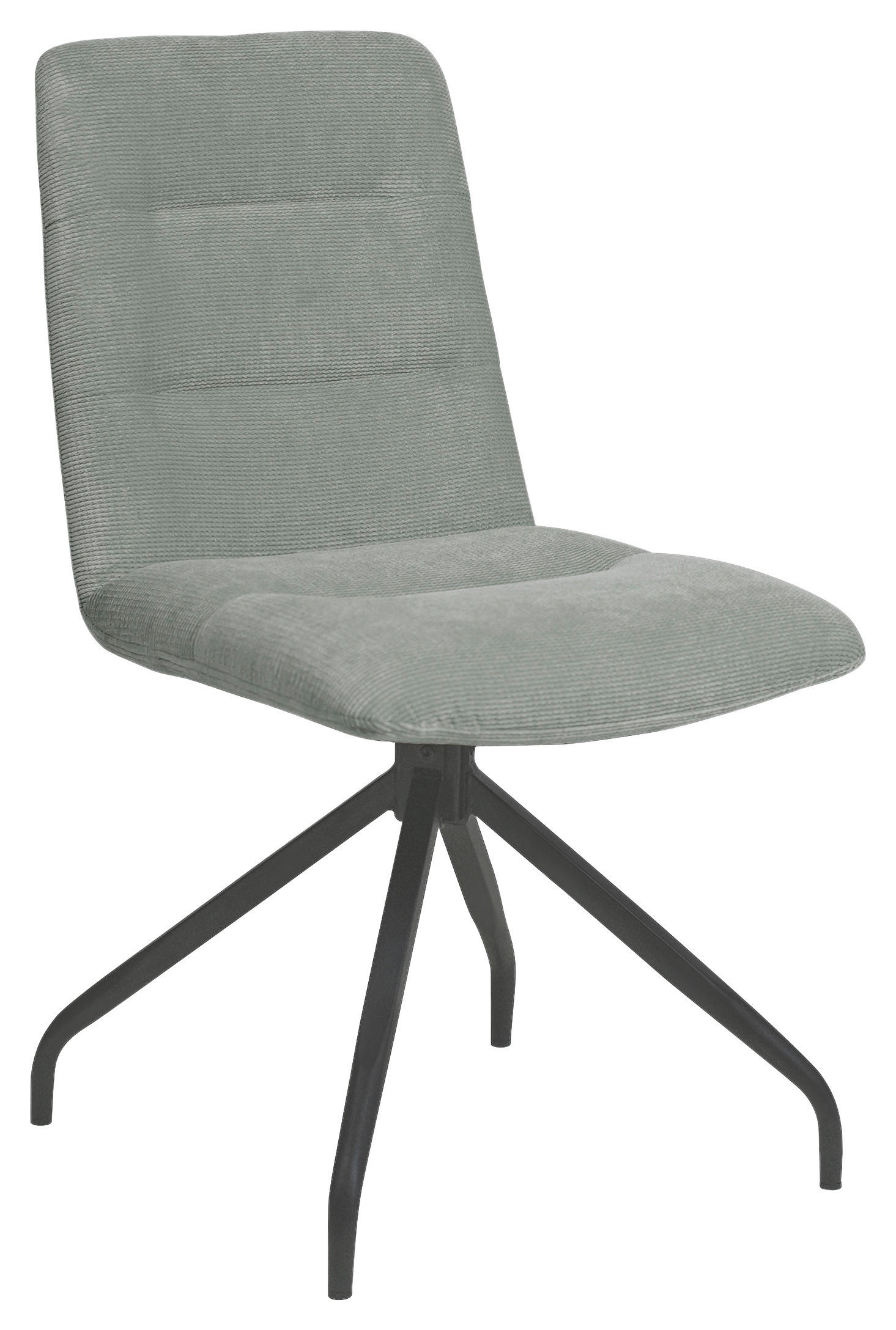 STUHL Webstoff Grau  - Schwarz/Grau, Design, Textil/Metall (50/90/63cm) - Carryhome