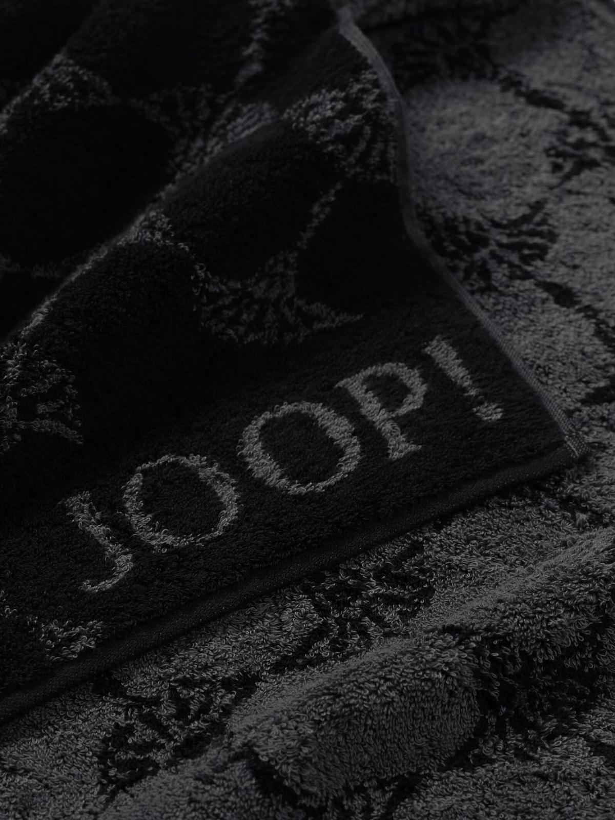 SAUNATUCH 80/200 cm JOOP! CLASSIC Schwarz  - Schwarz, Basics, Textil (80/200cm) - Joop! Living